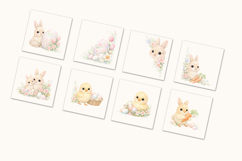 Easter Corners Watercolor Clipart Product Image 4