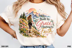 Christian Hope Shirt Design PNG, His Grace Renews My Tomorro Product Image 3