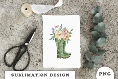 Watercolor Garden sublimation PNG Product Image 3