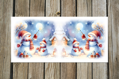 Xmas Snowman card | 4 christmas Mug Sublimation designs Product Image 3
