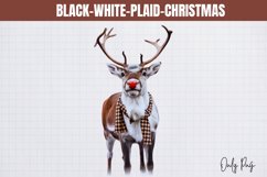 Black-White-Plaid-Christmas Sublimation Product Image 1