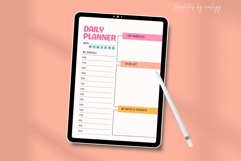 Minimal Daily Planner Template | Canva Editable | Clean Mode Product Image 3