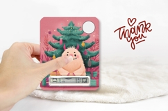 Cute Christmas Monster Money Card, Christmas Tree Gift Card Product Image 3