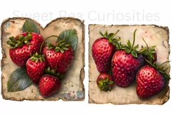 Strawberry, Strawberries, Ephemera, PNG, Clipart Product Image 3