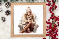 Cozy Christmas Home Clipart Sublimation, Christmas PNG Product Image 3