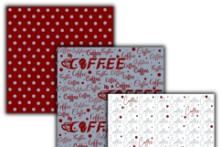 coffee digital papers, Coffee pattern, Coffee printables. Product Image 2