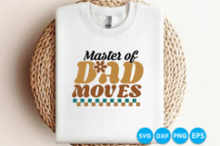 Master Of Dad Moves Father's day retro SVG Design Product Image 4