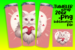 ELEGANT 20oz Tumbler Graphic for DIY , Cute Cat Product Image 1