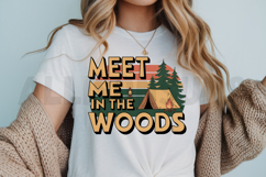 Meet me in the woods PNG, Camping PNG Sublimation Product Image 3