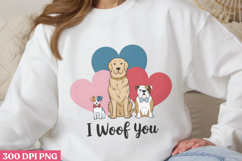 I Woof You PNG, Valentine Dog Sublimation PNG Product Image 2