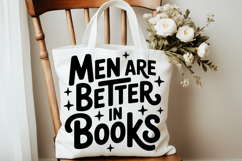 Men Are Better In Books PNG and SVG 10 Colors/Variations Product Image 4