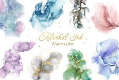 Alcohol Ink Shapes Clipart Product Image 1