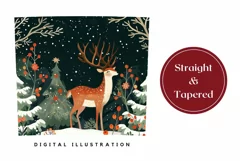Christmas Tumbler Wrap, Christmas Night Tumbler Sublimation Product Image 3