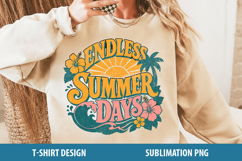 4 Summer Sublimation PNG Bundle | Retro Beach Designs Product Image 4