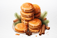 Watercolor Christmas Cookie Clipart PNG Product Image 3