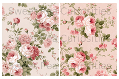 Shabby Chic, Flowers, Papers, Junk Journal Product Image 3