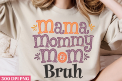 Mama mommy mom bruhPNG, Retro Mother Sublimation PNG Product Image 3