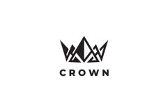 Abstract Crown Logo Design Vector Template Product Image 3