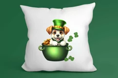 St Patricks Day Dog with Gold Coin Clipart, St Patricks Day Product Image 3