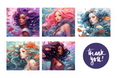 3D Tumbler Sublimation Bundle, 20 oz Mermaid Tumbler Wrap Product Image 3