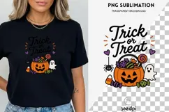 Trick or Treat PNG | Cute Halloween Pumpkin Candy Bucket Product Image 3