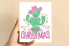 Cowgirl Christmas Cactus Cut file Cute Cactus Printable SVG Product Image 4