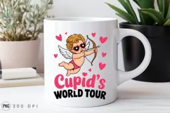 Cupid World Tour Sublimation Png Hearts And Arrows PNG Product Image 2