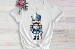 Blue Christmas Watercolor Clipart Sublimation Product Image 3