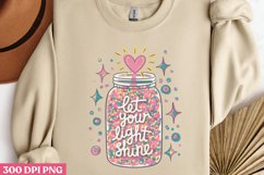 Let Your Light Shine PNG, Motivational Sublimation PNG Product Image 3
