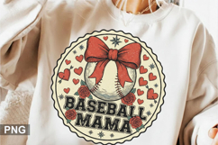Baseball mam Sublimation - Valentine PNG Design Product Image 1