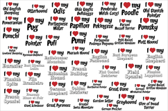 52 Dog Logo Vector I Love My Dog Text Product Image 1