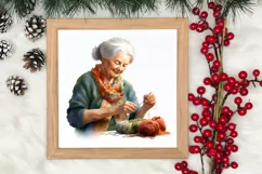 Festive Christmas Sewing Clipart , Christmas PNG Product Image 3