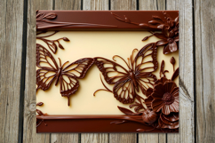 Chocolate | 4 Straight Skinny Tumbler Sublimation designs PL Product Image 3