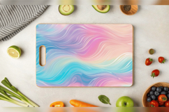 Abstract Pastel Ombre Cutting Boards sublimation Design Product Image 3
