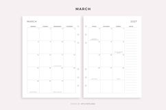 2027 Monthly Calendar with Holidays on 2 Pages, Printable Product Image 3