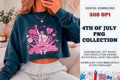 Pink America Liberty PNG | Girly Patriotic Sublimation Product Image 4