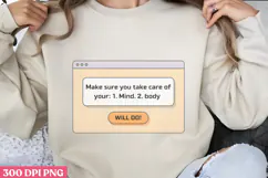 Daily Reminder PNG, Daily Reminder Sublimation PNG Product Image 1