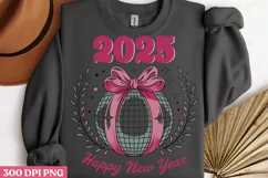2025 Happy new year PNG, Happy New Year Sublimation Product Image 1