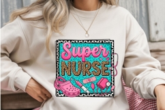 Super Nurse PNG Leopard Print, Nurse Sublimation Design Product Image 3