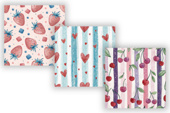Cute Summer Background Pattern, Seamless Watercolor Fruit Product Image 3
