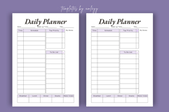 Productivity Daily Planner Template Canva Minimal Editable Product Image 3