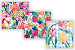 Summer Floral Pattern Digital Paper, Seamless Bright Floral Product Image 3