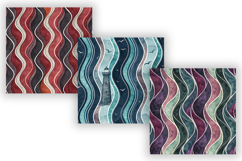 Wavy Hand Drawn Stripe Digital Paper, Seamless Dark Moody Product Image 3