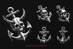 10 Bundle Dark Art Anchor Sea Sail Vintage Maritime Boat Product Image 5