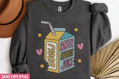 Anti anxiety juice PNG, Anxiety Sublimation Product Image 1