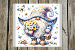Summer gnomes | flowers Skinny tumbler Sublimation design PL Product Image 3