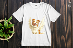 Angel Wing Dog Illustration Clipart Sublimation PNG Product Image 2