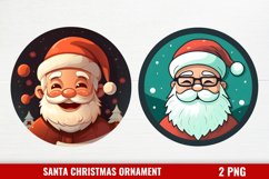 Santa Claus Ornament Clipart, Christmas Santa Ornaments PNG Product Image 1