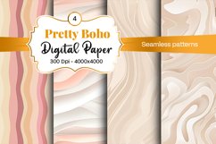 Boho digital paper Seamless backgrounds Product Image 2