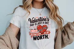 Valentines Day Just A Day Typography Broken Heart Concept Product Image 3